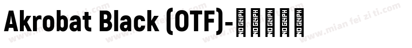 Akrobat Black (OTF)字体转换